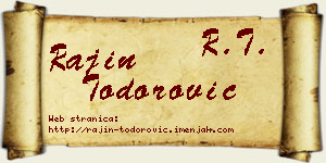 Rajin Todorović vizit kartica